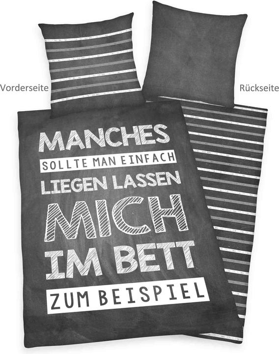 Produktbild Herding Sprüche Bettwäsche