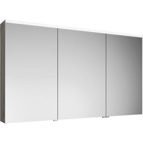 burgbad, Spiegelschrank, Eqio Spiegelschrank mit horizontaler LED-Beleuchtung, 3 Türen, mittlerer Anschlag rechts, 1