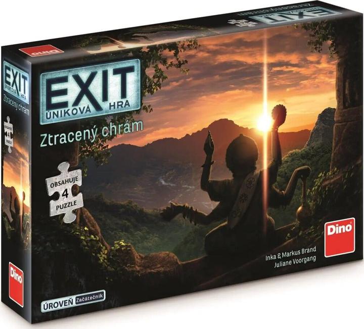 Actual product image Dino Exit escape game with puzzle: The lost temple (German)