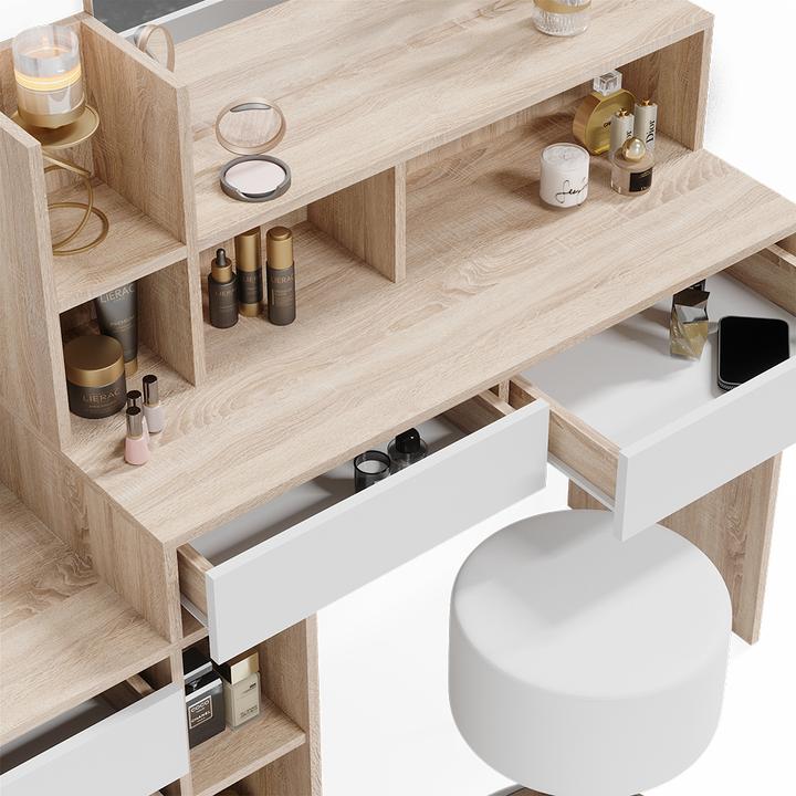 Image du produit Vicco Anja mit Hocker (139.80 x 40 x 115 cm)
