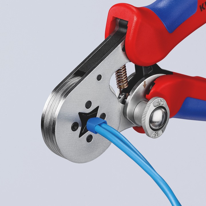 Image du produit Knipex Pince à sertir auto-ajustable pour embouts de câble (180 mm)