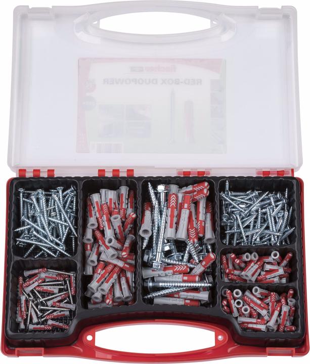 Actual product image Fischer Redbox DuoPower + screws (140 pcs.)