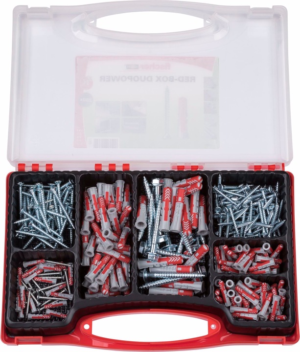 Actual product image Fischer Redbox DuoPower + screws (140 pcs.)