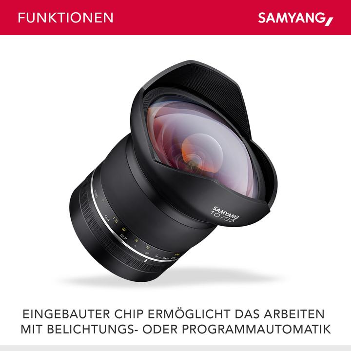 Actual product image Samyang XP 10mm f/3.5 Canon EF (Canon EF, APS-C / DX, full size)