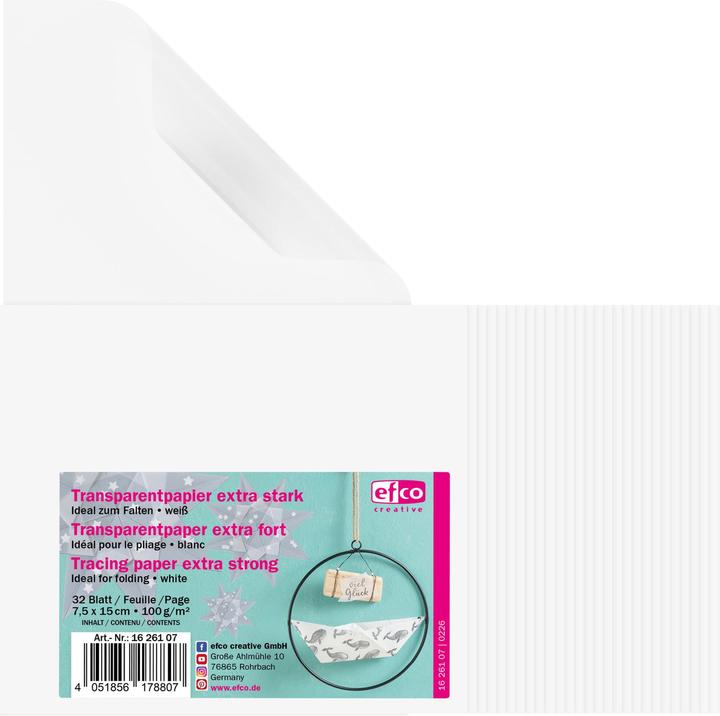 Immagine prodotto Efco Carta da lucido per piegare "Extra strong (100 g/m², 32x)