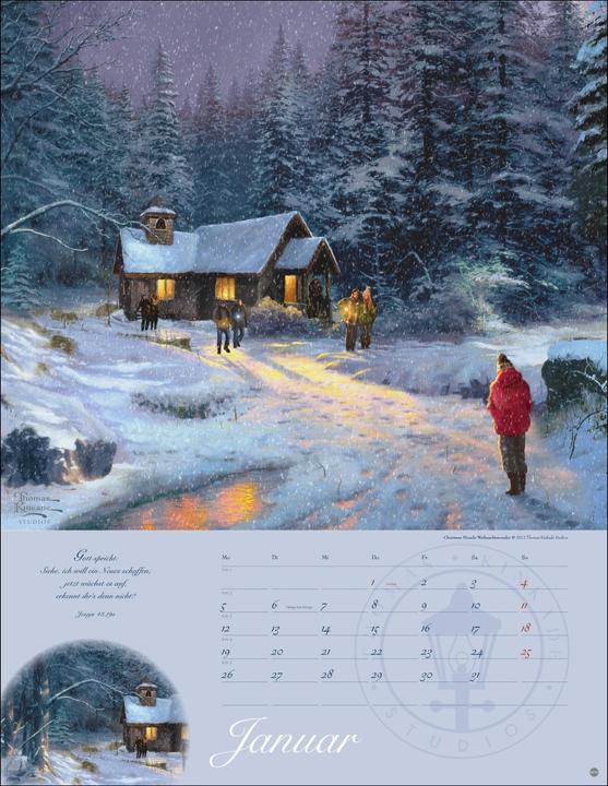 Actual product image Thomas Kinkade: Land im Licht Kalender 2026 (34 x 44 cm)