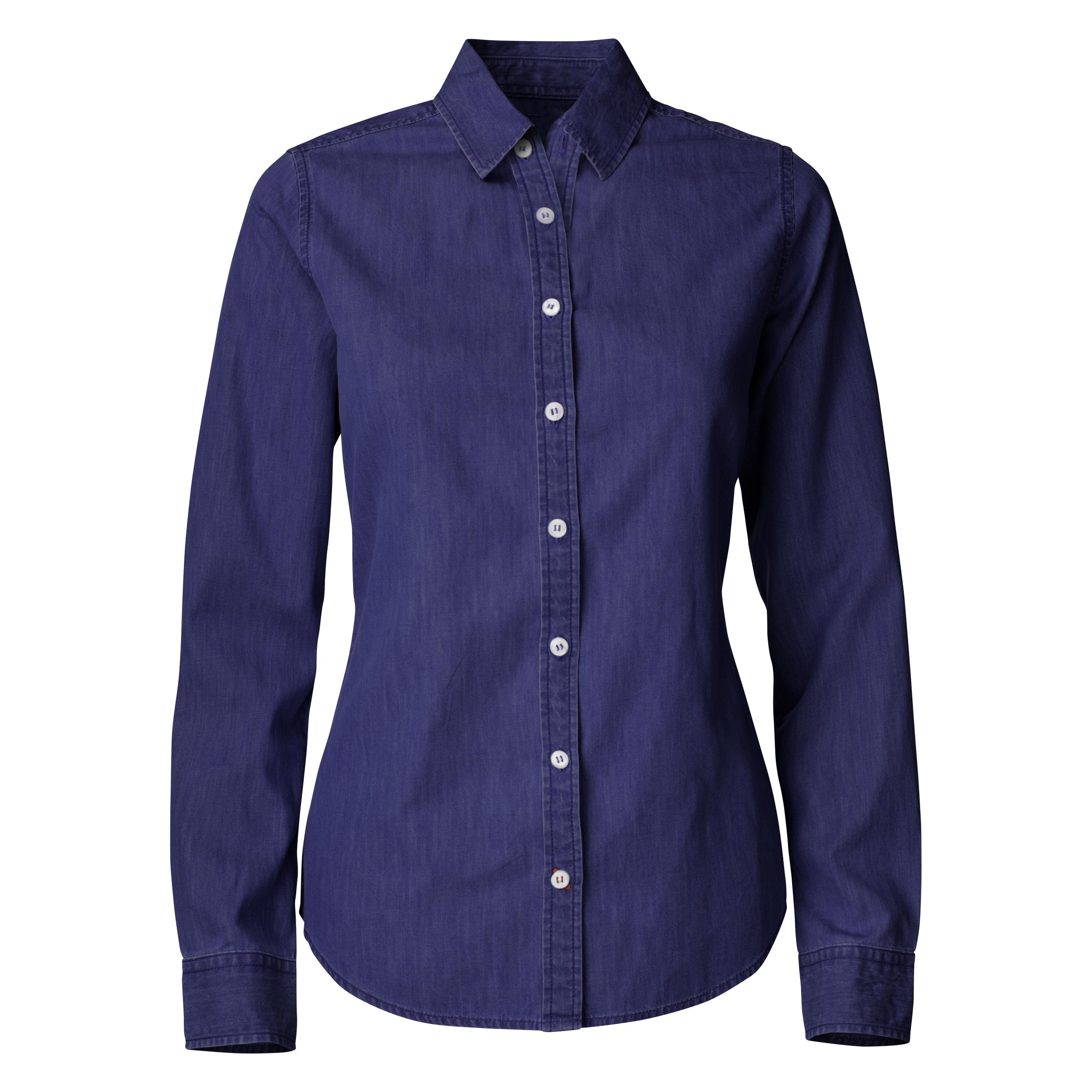 Cutter & Buck, Damen, Hemden, Ellensburg Denim Shirt Ladies, Blau, (Xxl)