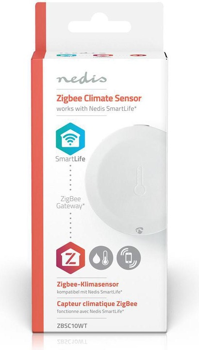 Image du produit Nedis Smart Klimasensor ZBSC10WT | Zigbee 3.0 | Batteriebetrieben | Android™ / IOS | Weiss