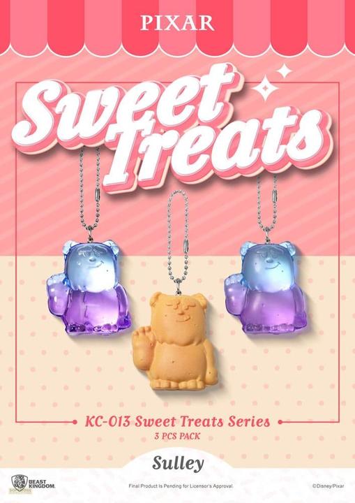 Actual product image Beast Kingdom Pixar Sweet Treats Series key ring 3-pack 4 cm