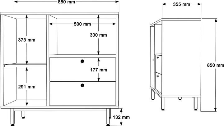 Valeurs nutritives et ingrédients Skye Decor Reyu (88 x 35.50 x 35 cm)