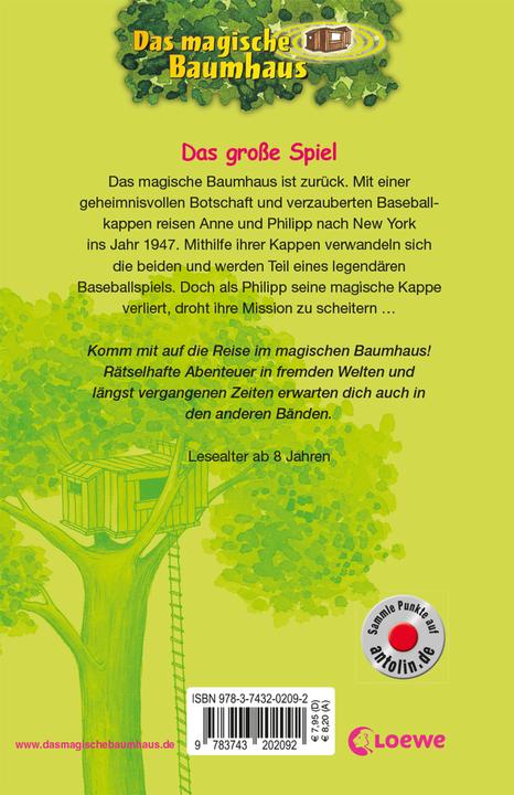 Image du produit Das magische Baumhaus - Das grosse Spiel (Allemand, Mary Pope Osborne, 2018)