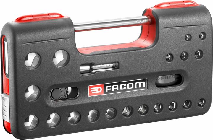Productafbeelding Facom S.360DBOX4PB Dopsleutelset 8-32 mm 6-kant 1/2" metrisch (10 mm, 11 mm, 12 mm, 13 mm, 14 mm, 15 mm, 16 mm, 17 mm, 18 mm, 19 mm, 21 mm, 22 mm, 24 mm, 27 mm, 30 mm, 32 mm, 8 mm)