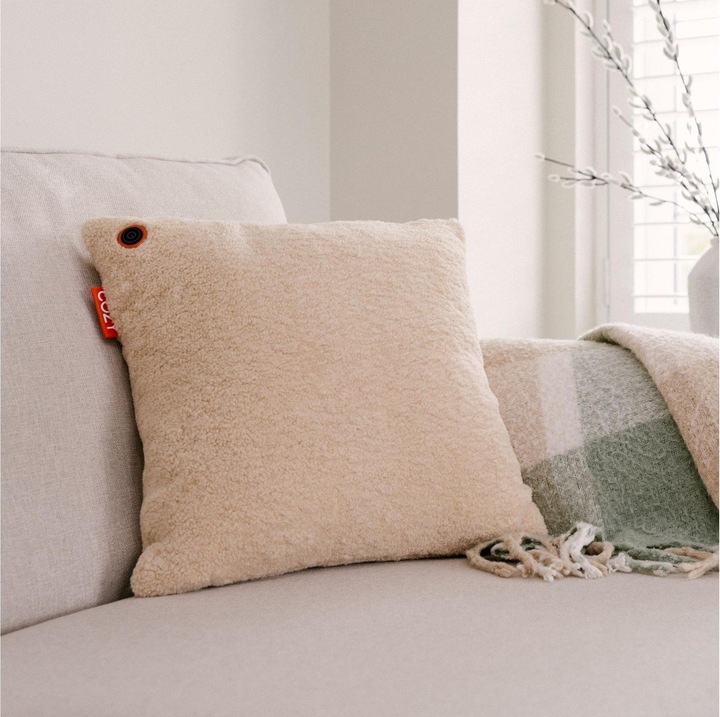 Produktbild Bodi-Tek Heizkissen Cozy Una Wooly Akkubetrieb, Beige (45 x 45 cm)