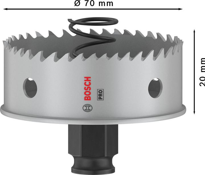 Productafbeelding Bosch Professional Zubehör PRO Plaatmetaal PC Plus gatenzaag, 70 mm (70 mm)