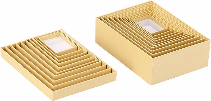 Produktbild Your Design 10er-Set neutrale Geschenk- und Aufbewahrungs-Boxen, 10 Grössen (Geschenkbox, 10 x)