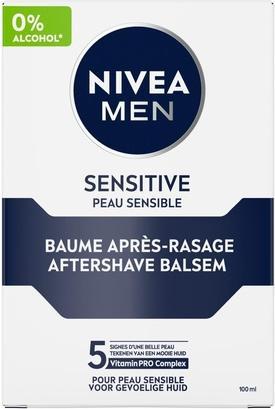 Immagine prodotto NIVEA MEN Balsamo dopobarba per pelli sensibili 100ml Arricchito con camomilla e amamelide (Balsamo dopobarba, 100 ml)