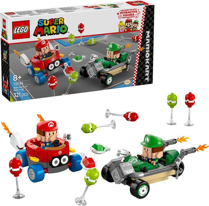 Actual product image LEGO Mario Kart - Baby Mario vs. Baby Luigi (72034, LEGO Super Mario)