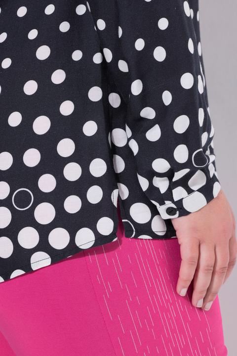 Image du produit Miamoda Blouse coupe Regular Fit, manches longues et motif pois avec dégradé (58)
