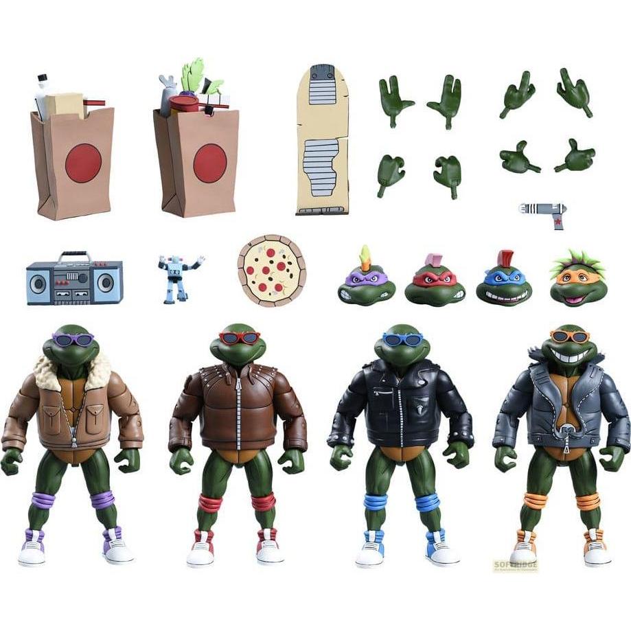 Neca Teenage Mutant Ninja Turtles (cartone animato) action figures 4-pack Punk Turtles 18 cm