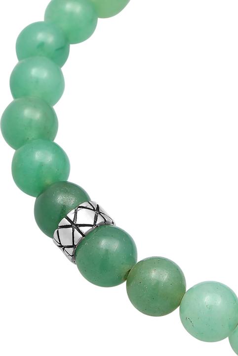 Produktbild Kuzzoi Edelsteinarmband, Totenkopf (23 cm, Aventurin, Plastik, 925er Sterling Silber)