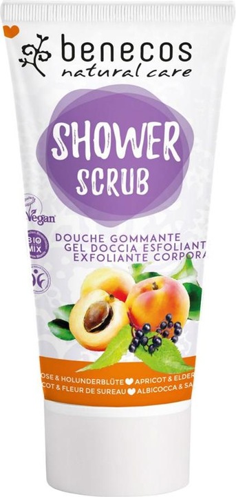 Benecos Cura naturale Scrub per il corpo all'albicocca e ai fiori di sambuco (200 ml)