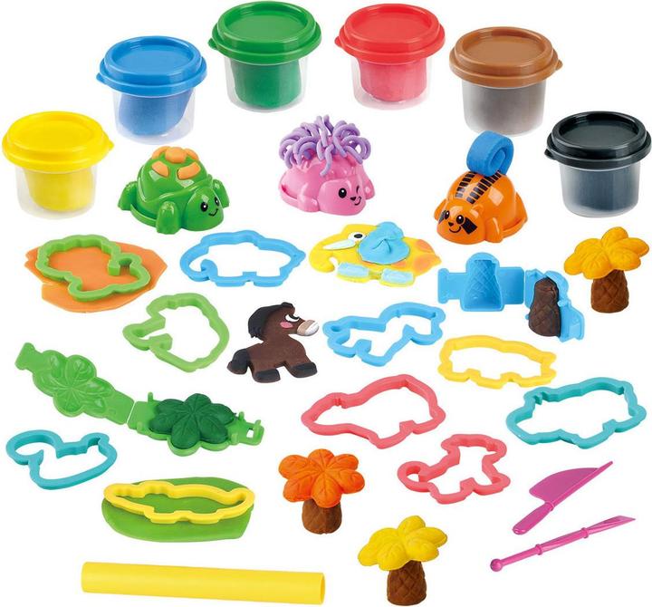 Image du produit Play Kit d'argile Animal Island. 6 pots en argile