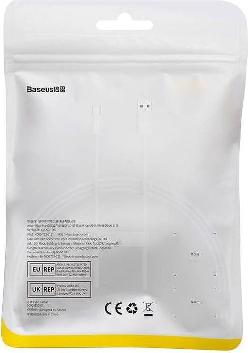 Immagine prodotto Baseus Cavo USB do USB-C Superior 100W 1m (bianco) (1 m, USB 3.0, 100 W)