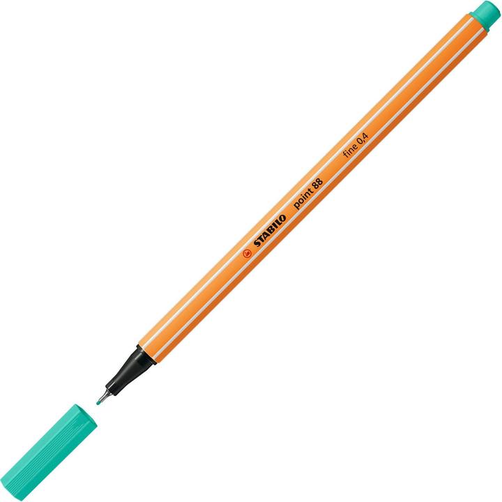 Productafbeelding STABILO Fineliner - punt 88 - pak van 10 - ijsgroen (IJsgroen, 10 x)
