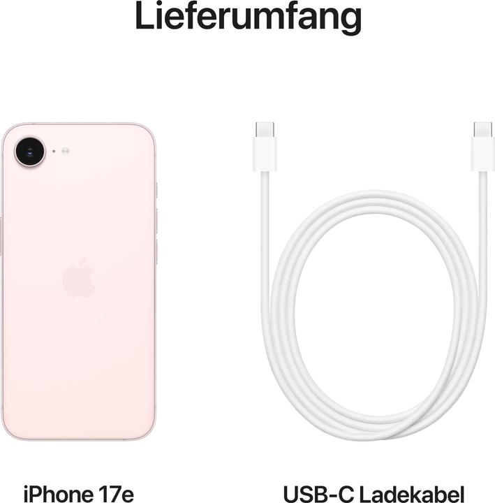 Actual product image Apple iPhone 17e (256 GB, Soft Pink, 6.10", SIM + eSIM, 5G)