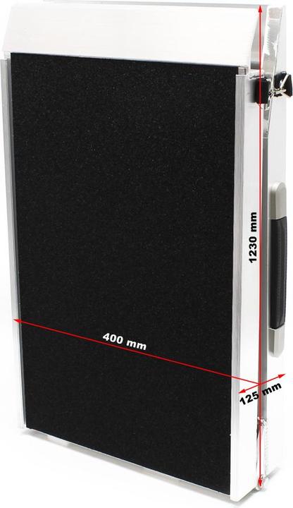 Immagine prodotto Wiltec Rampa pieghevole per cani 244x38cm 122x38cm 115kg Rampa per animali domestici in alluminio (Cane, Pieghevole)