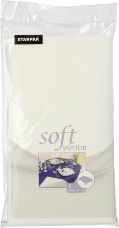 Image du produit Papstar Nappe "soft selection", blanche en non-tissé PP, 100% polypropylène, dimensions : (l)1,20 x (L)1,80 (120 x 180 cm)