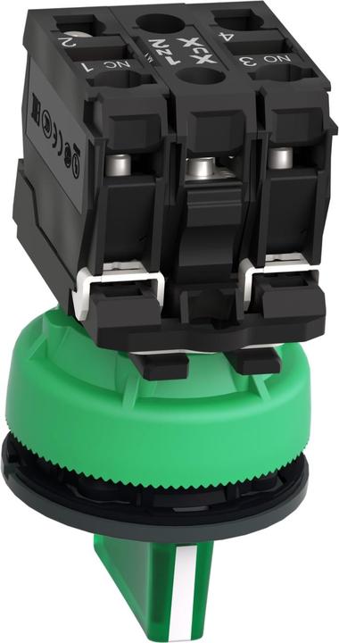 Produktbild Schneider Electric Schneider LeuchtwahlschalterXB5FK133G5kompl Flush Kunstst gn 30mm 110V 1Ö