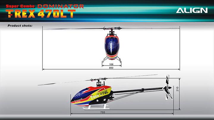 Image du produit Align T-REX 470LT Dominator Combo