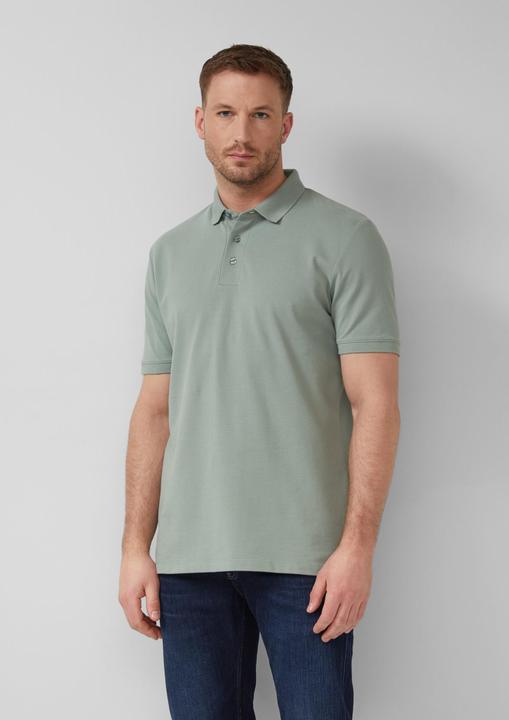 Produktbild s.Oliver Poloshirt aus elastischem Baumwollmix-Piqué (M)