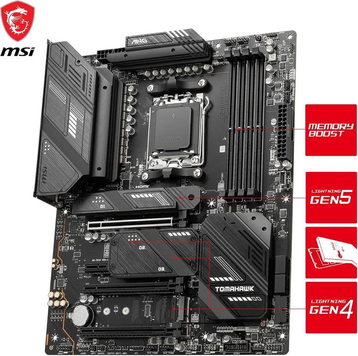 Actual product image MSI MAG X670E TOMAHAWK WIFI (AM5, AMD X670E, ATX)