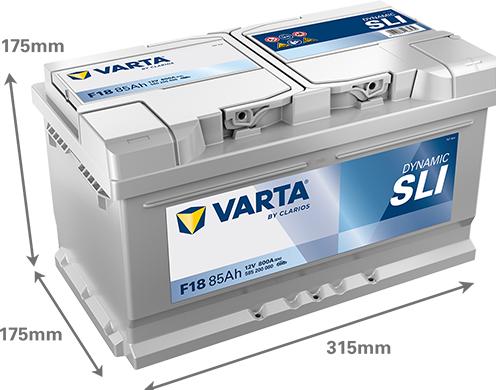Produktbild Varta Silber Dynamisch F18 (12 V, 85 Ah, 800 A)