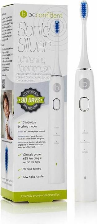 Beconfident SONIC SILVER electric whitening toothbrush #white/silver (Schallzahnbürste)