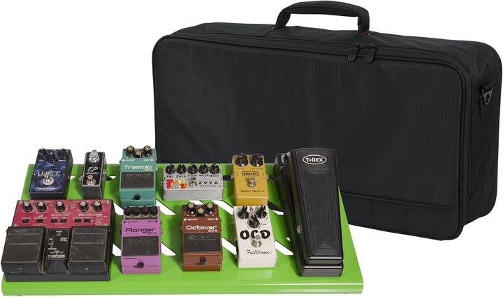Actual product image Gator GPB-BAK-GR Aluminum pedal board green w/Carry Bag (Electric guitar)