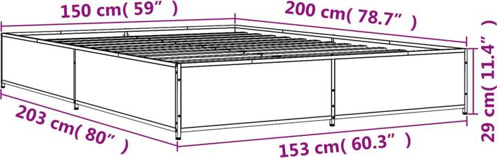 Image du produit vidaXL Bettgestell (200 x 200 cm)