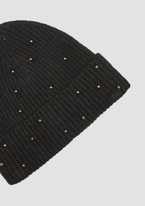 Actual product image S.Oliver Mütze Gestrickte Beanie mit Schmuckperlen (One size)