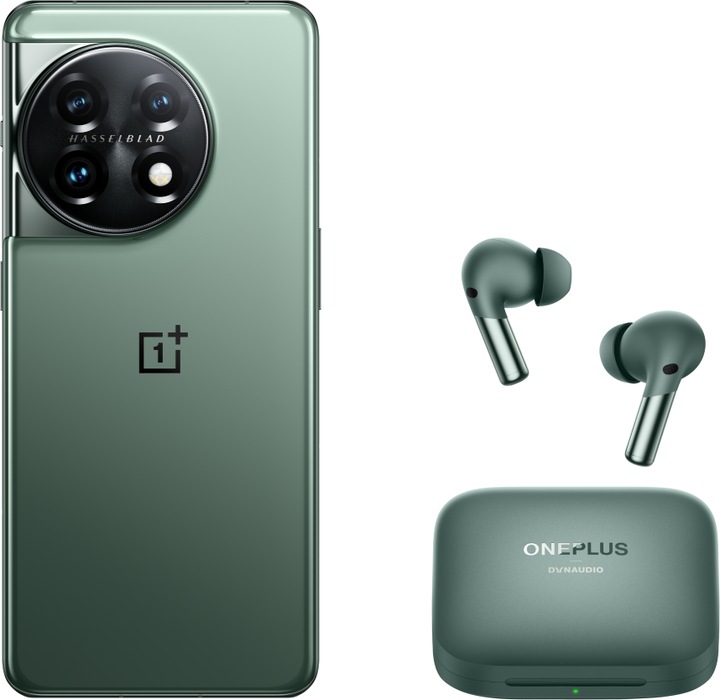 Produktbild OnePlus 11 5G mit Buds Pro 2 (256 GB, Eternal Green, 6.70", SIM + eSIM, 50 Mpx, 5G)