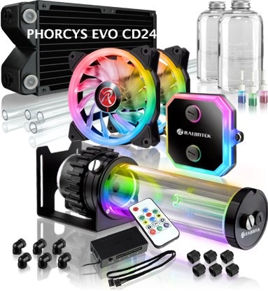 Actual product image Raijintek Phorcys Evo CD240 RGB