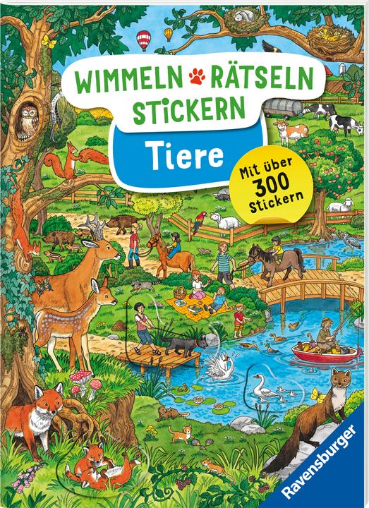 Actual product image Ravensburger Wimmeln, Rätseln, Stickern: Tiere