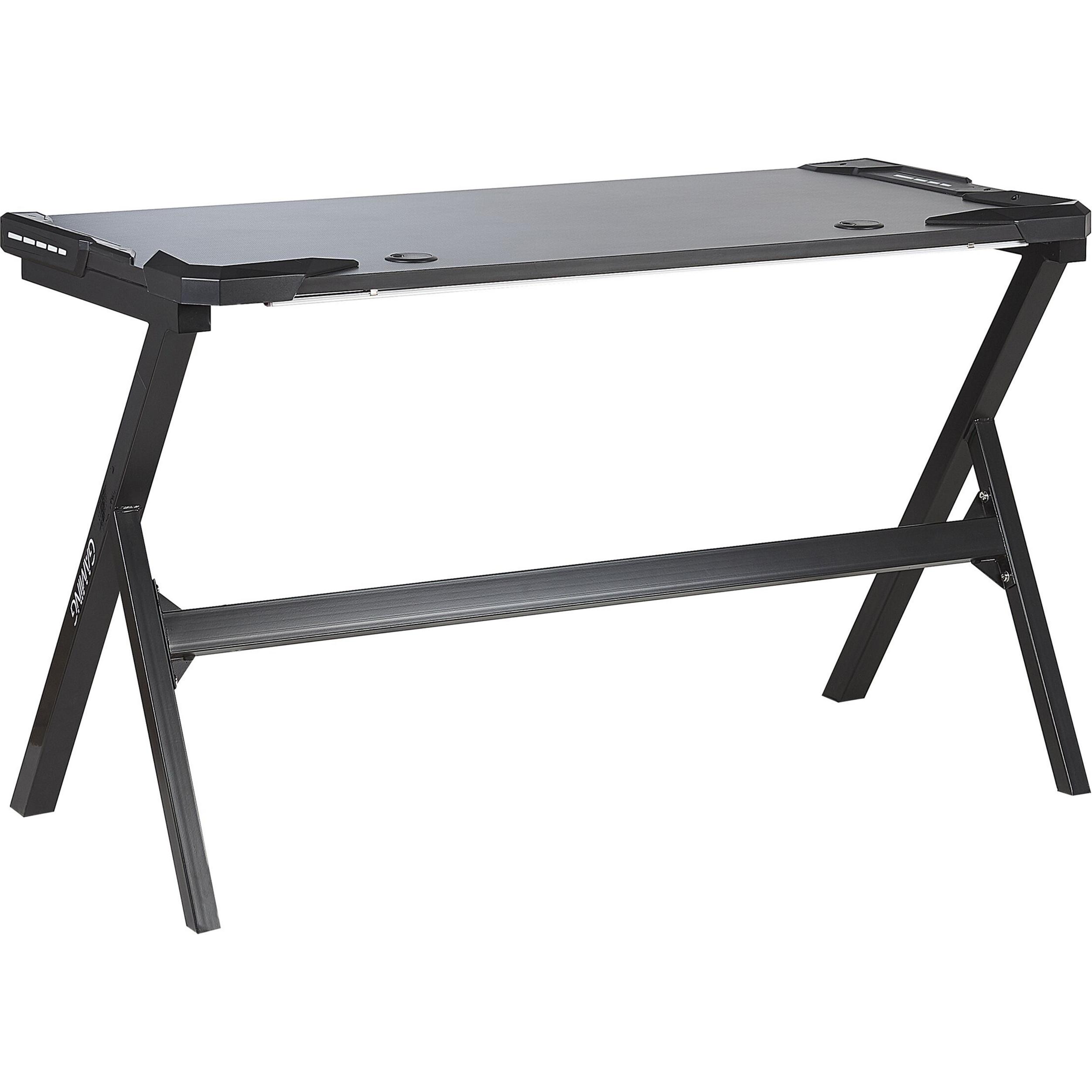Beliani Danvers, Gaming Tisch, Schwarz