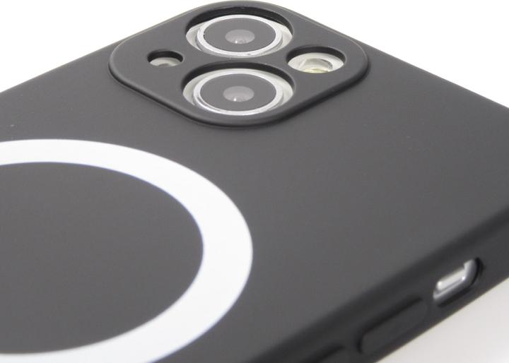 Actual product image PhoneLook Soft-shell silicone cover with MagSafe and camera protection (Apple iPhone 13)