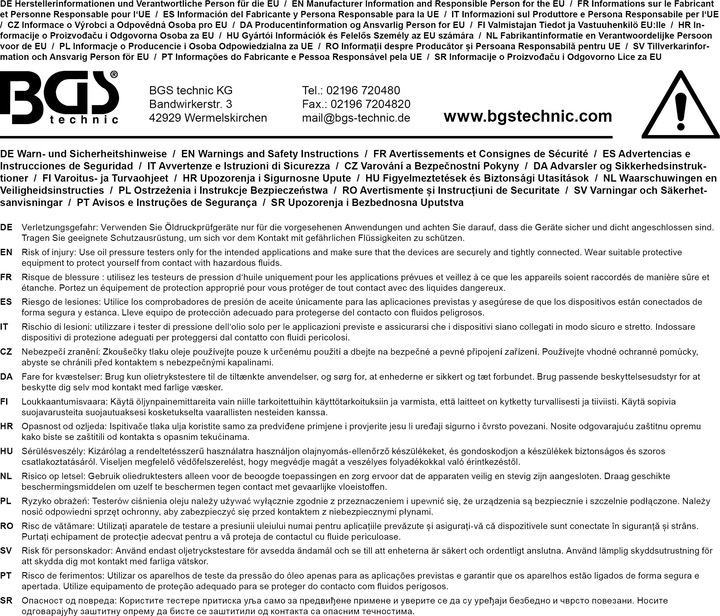 Produktbild BGS Kompressionstester M12 + M14