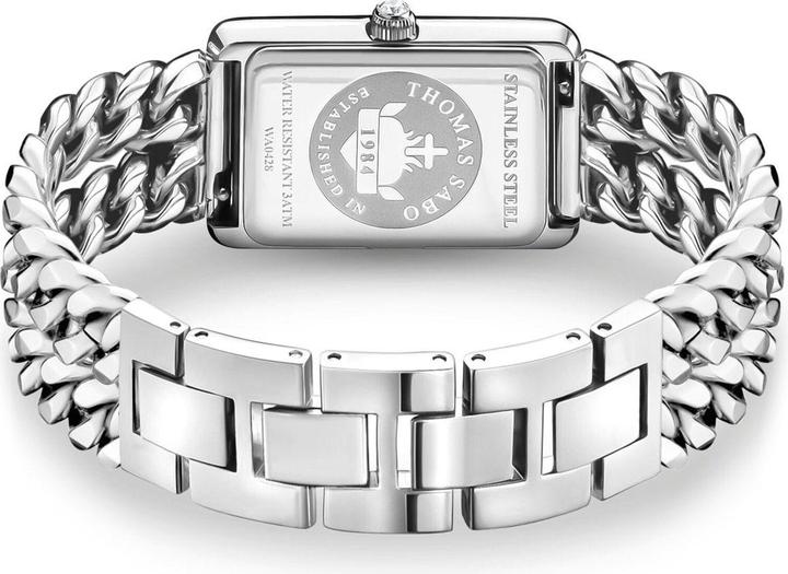 Actual product image Thomas Sabo Damenuhr rechteckig silberfarben (Analogue wristwatch)
