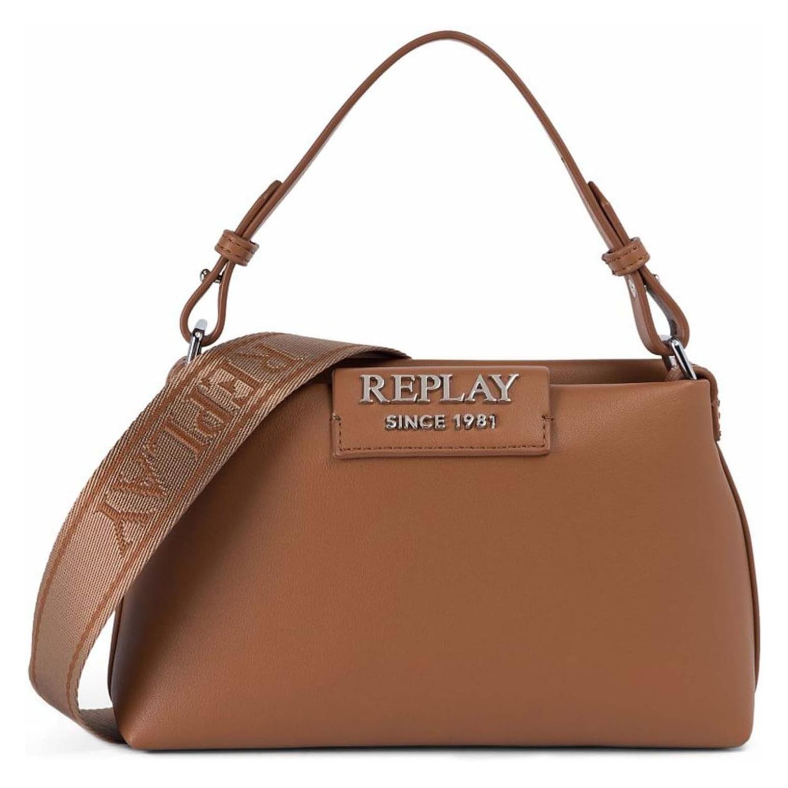 Replay, Damen, Handtasche, Borsa A Mano, Braun