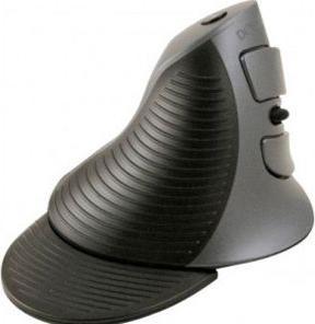 Produktbild Exertis Connect ergonomische vertikal Maus, für Rechtshänder, wireless, schwarz rechtshänder Maus um Schmerzen in Ha (Kabellos)