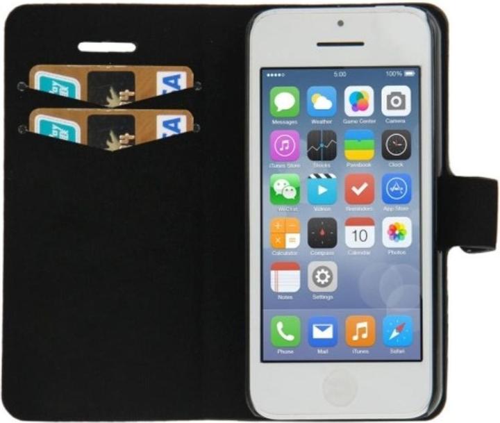 Produktbild König Design Handyhülle Croco (Flip Quer) für Handy Apple iPhone 5C grau (Apple iPhone 5c)